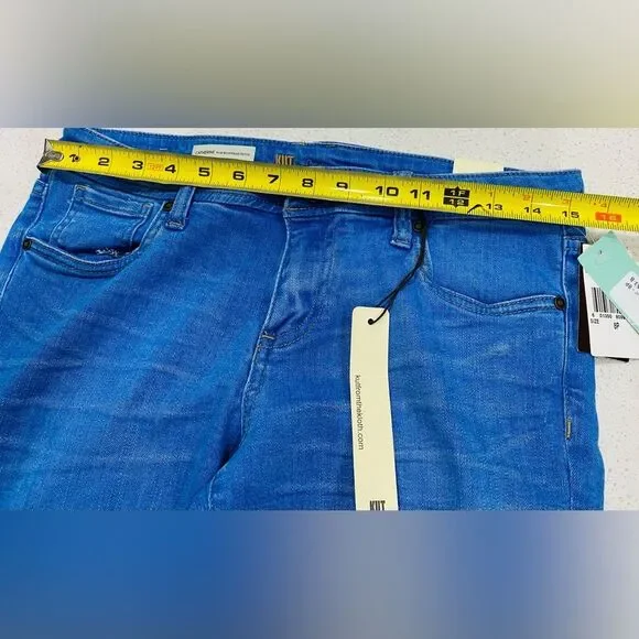Kut From The Kloth Catherine Slim Boyfriend Jeans Size 8P Cuffed NWT - Picture 4 of 13